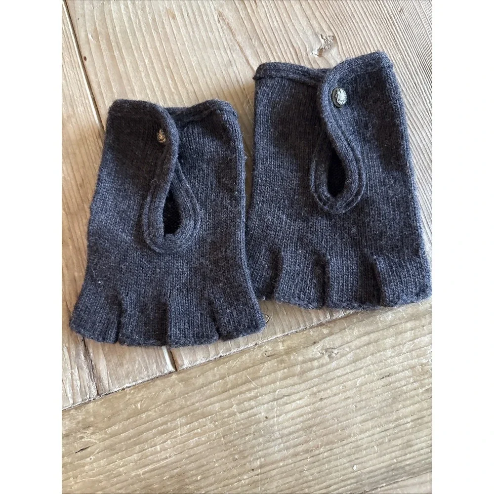 Lauren Ralph Lauren Women's Merino Wool Blend Fingerless Gloves One Size Brown